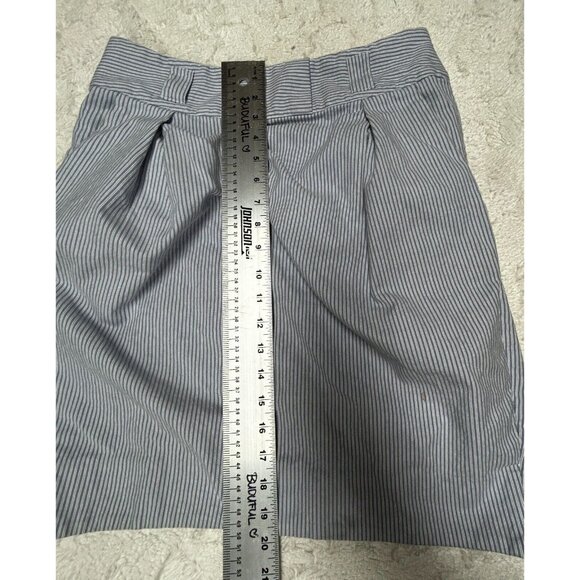 Anthropologie Edme & Esyllte Women's Size 8 Blue Striped Career Pencil Skirt - Picture 4 of 9